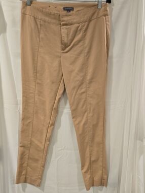 Madison Tan Slim Leg Chino Ankle Pants Size 10